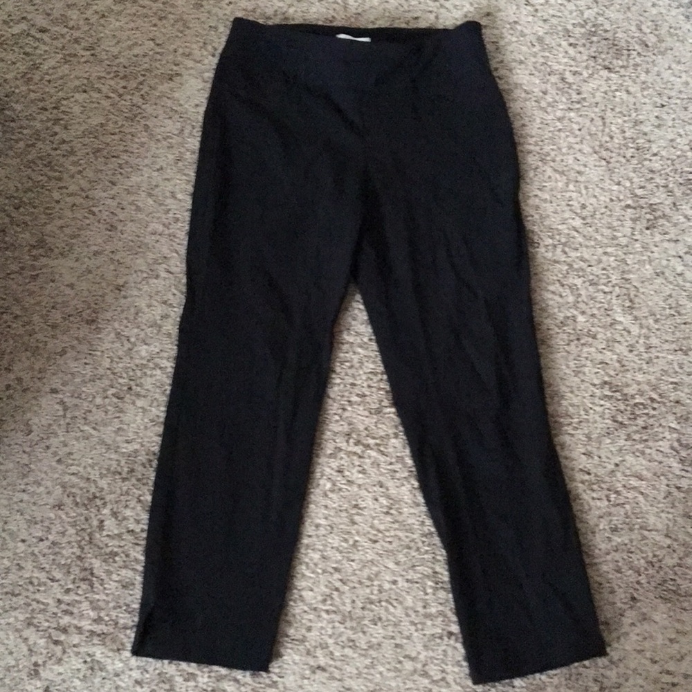 Black ankle dress pants